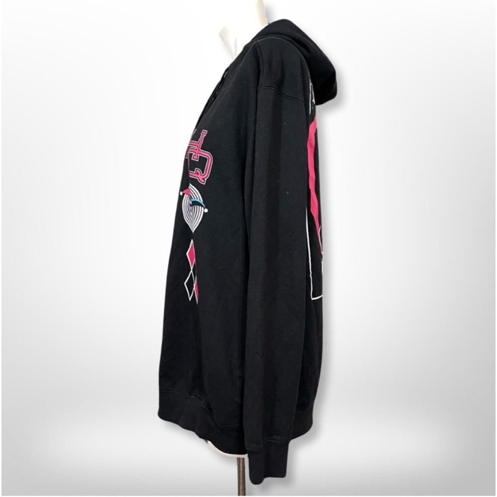 VTG 90's Harley Quinn DC Comics Thick Zip-up Jacket Women's XL - Picture 7 of 9